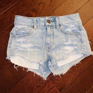 American eagle jean shorts size 00